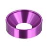 Purple Aluminum Alloy Conical Countersunk Screw Washer, Large Diameter, Available in M2.5, M4, M5, M6, M8 Sizes.