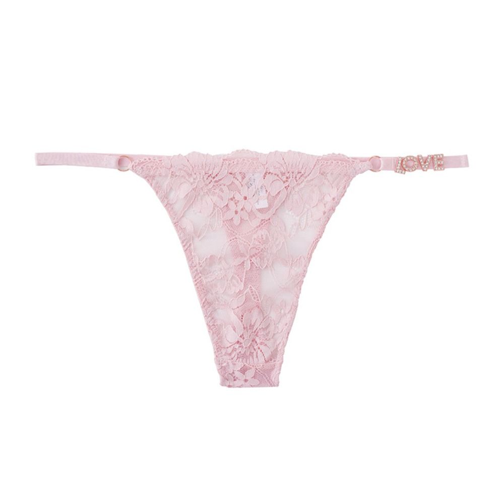 Low Waist Lace Panties Seamless Thin Belt Thong Fashion Women's Mesh Briefs Beach