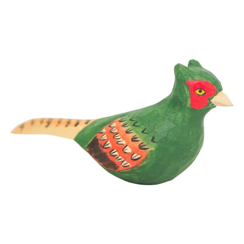 Ornaments Nordic-style Wooden Carvings Animals Birds Crafts Interior statue Cute Home Decorations Office Desktop Accessories