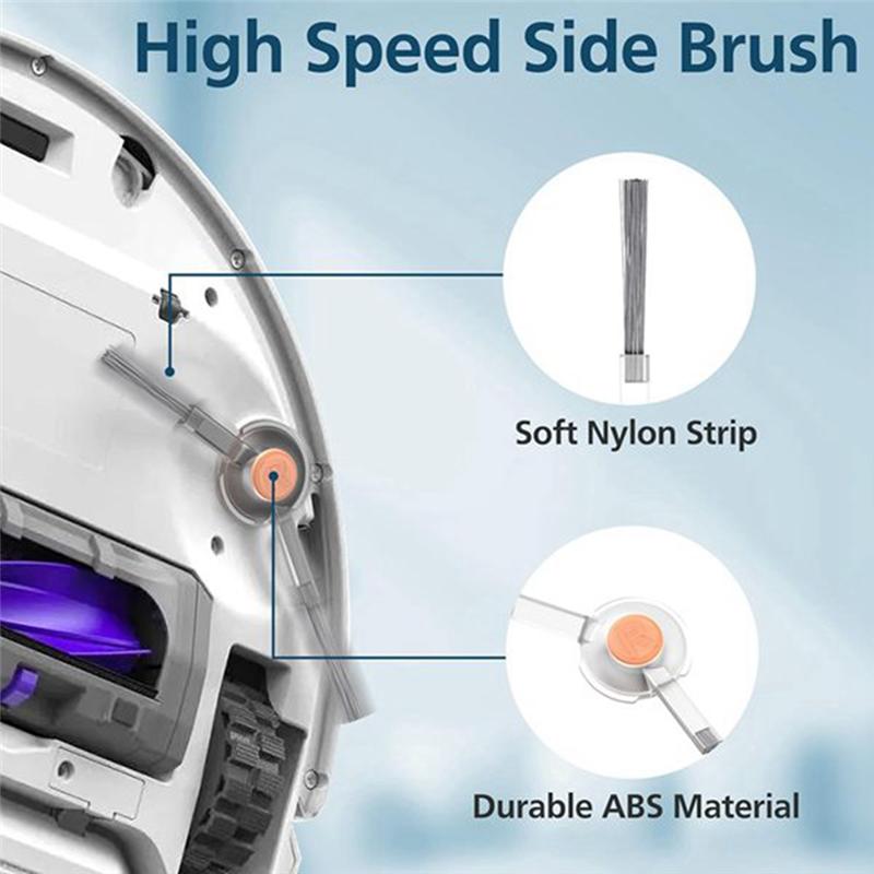 A20F-For Narwal Freo X Plus Robot Vacuum Cleaner Accessories Main Side Brush Hepa Filter Mop Pads Dust Bags Spare Attachments