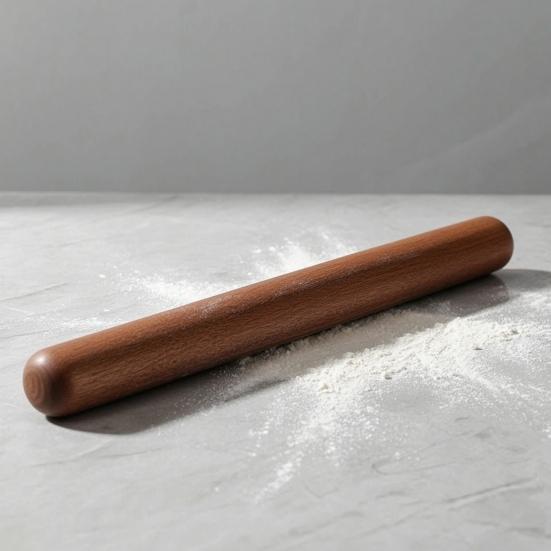 Holz-Nudelholz Natürliches Massivholz Mehrzweck-Teigroller Antihaft-Küchenwerkzeug für Fondant Kuchenboden Kekse Brot Pizza Knödel