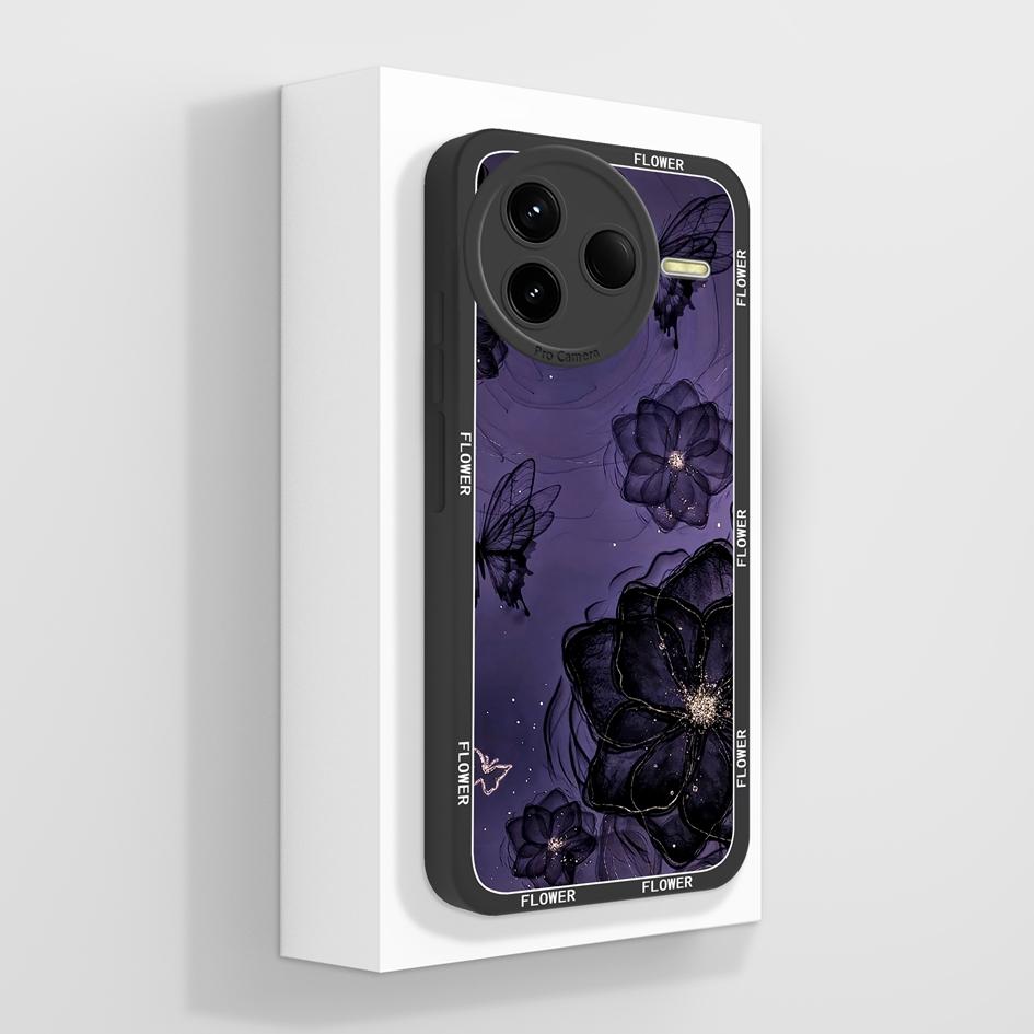 For Redmi K80 K30 K30i K30S K40 K40S K50 K60 K60E K70 K70E Pro Gaming Ultra Turbo 3 4 Case Pretty Flower Soft Silicone Shockproof Shell For Redmi Capa