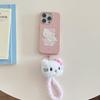 Pink line KT cat applies to iPhone16promax iPhone case 14 niche 15 protective case 17pro