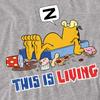 Garfield Unisex Erwachsenen This Is Living T-Shirt