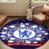 Football Club Emblem lion Round Rug for Livingroom,Bedroom, Palyroom, Chair Rug, Area rug, Circle Carpet, Large Size Fan Christmas gift