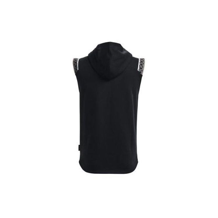 Under Armour Curry Series Sleeveless Basketball Hoodie Vest Men Tops Black 1366637-001