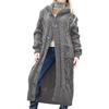 Women's Spring and Autumn Big Yards Twist Cardigan Knit Sweater Loose Medium-length Sweater