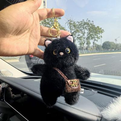 1 ks Najlepší darček Roztomilá medvedíková Crossbody taška Baculatý zajačik Plyšová hračka Prívesok na kľúče Kreslený Batoh Dekoratívny prívesok