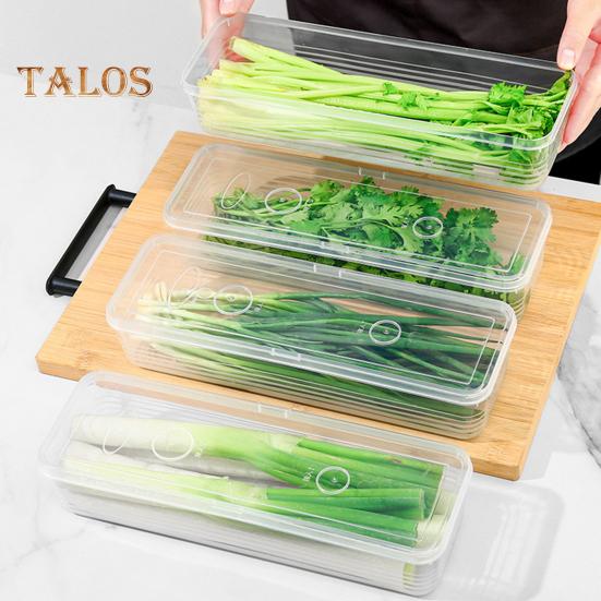 1/3-teilige transparente Kühlschrank-Aufbewahrungsbox, Gemüse-Organizer, lebensmittelecht, BPA-frei, stapelbar, multifunktionale Frischhaltebox