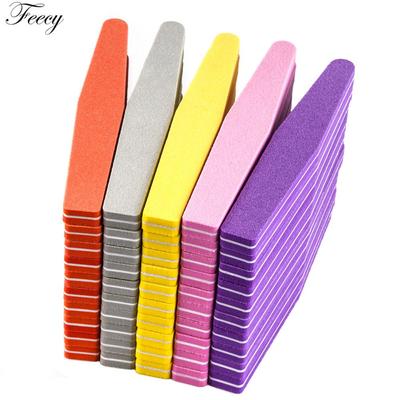 10pcs/Lot Professional Double-Sided Nail File For Gel Nails Polish 100/180 Grit Trimmer Buffer Pedicure Manicure Nail Art Tools