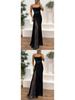 2026 European Color Satin Bustier Dress - Spring/Autumn Casual Fashion Patchwork