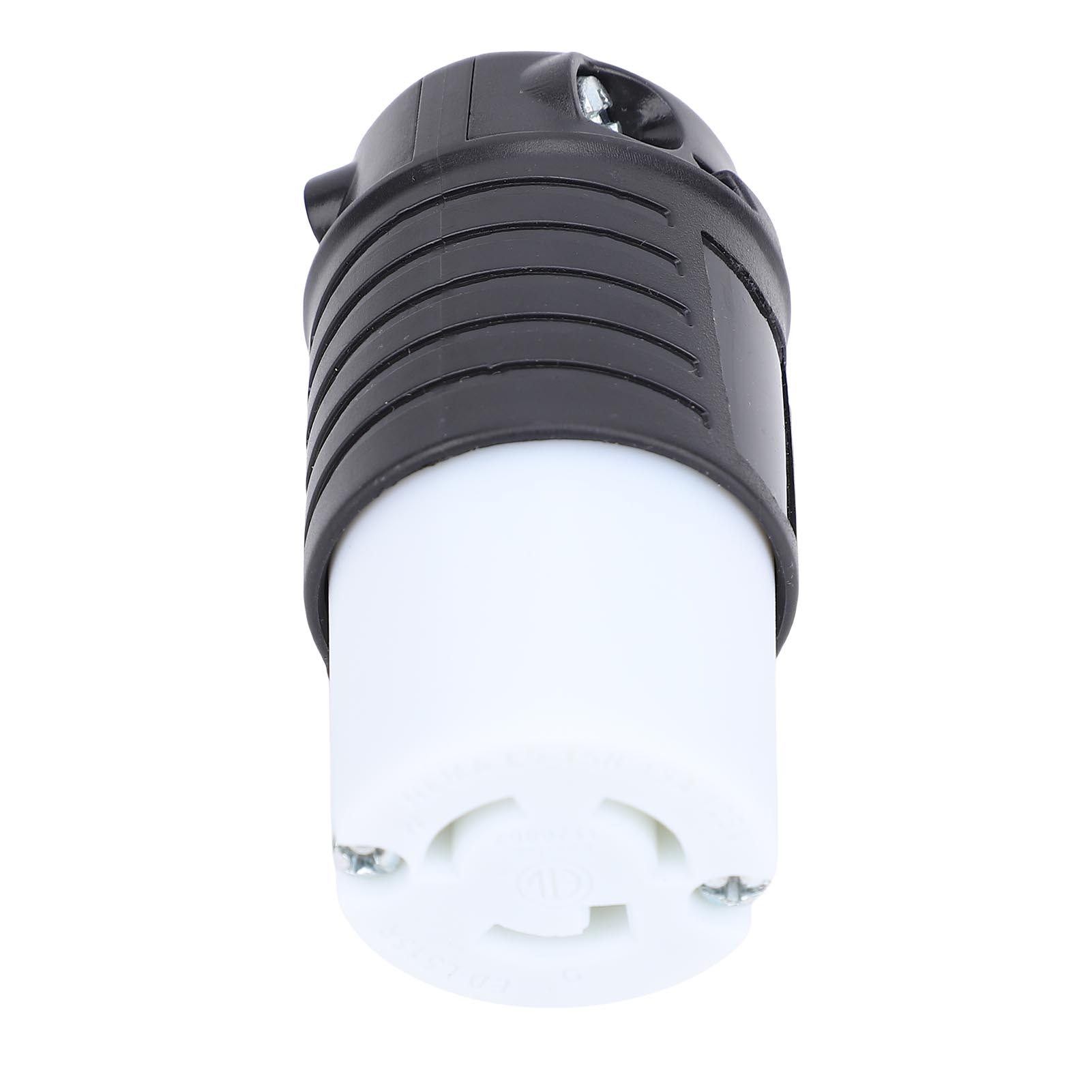 Igeteck Generator Twist Lock Plug Adapter Nema L5 15P Locking Plug 15A Industrial Grade Heavy Duty For Rv Campground And