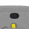 Massage Chair Light Gray Fabric