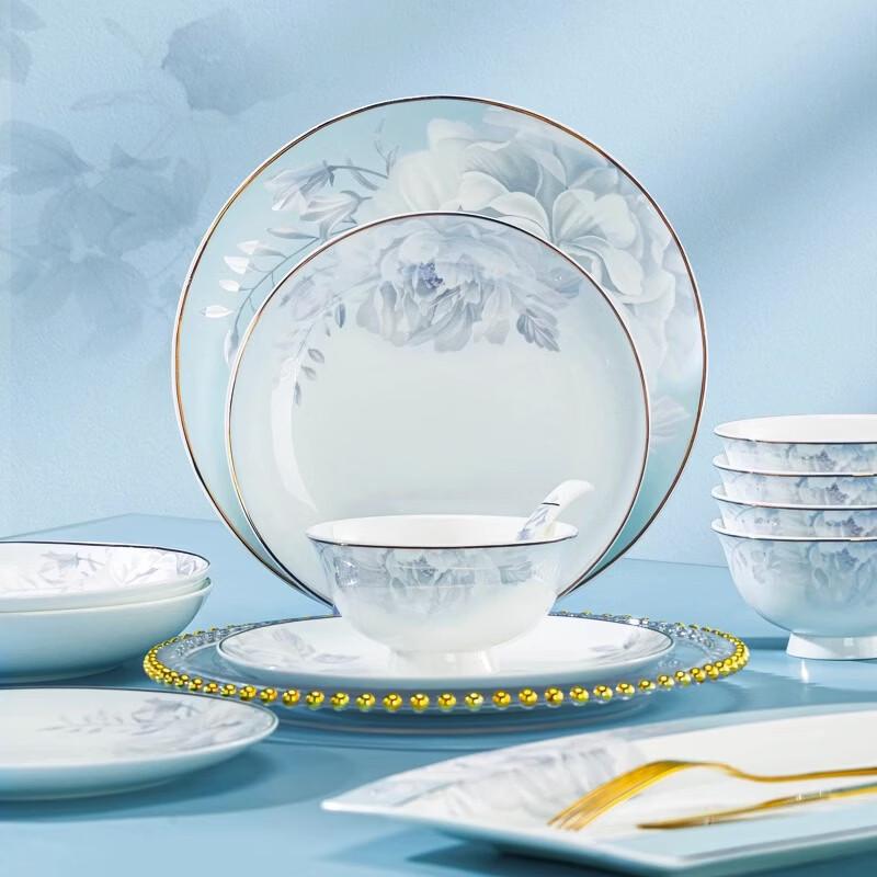 Jingdezhen Leichtes Luxus-Knochenporzellan-Geschirr