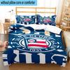 3PCS Football Club Emblem 3pcs Bedding,Including 3PCS Duvet Cover And 2pcs Pillowcases Perfect for Christmas,Ideal for Bedroom, Dormitory