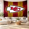 Kansas City Chiefs Wall Tapestry, Soft Fabric Wall Hanging, Decorative Backdrop For Bedroom Home Wall Art