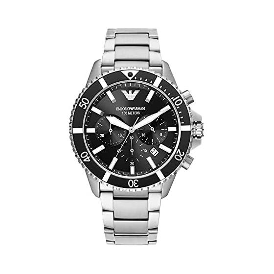 [Emporio Armani] Watch WORLD EXPLORER AR11360 Men s Silver