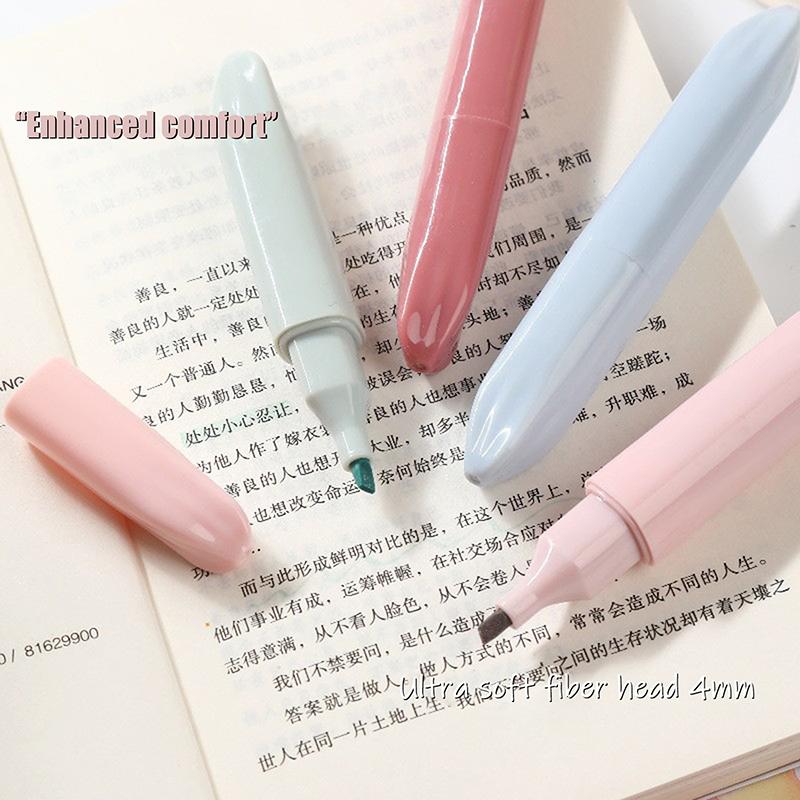 4 Stücke Kreative Niedlichen Monet Farben Textmarker Marker Stifte Büro Schulbedarf Kawaii Zeichnung Hand Konto Graffiti Stifte