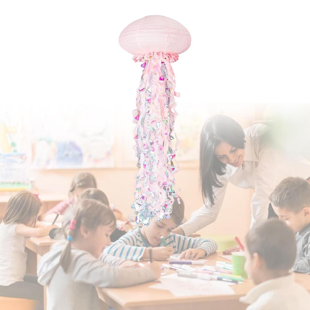 Creative Jellyfish Paper Lantern Decor Under The Sea Party Bright and Beautiful for Home Wedding Birthday Party Girls Children