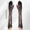 Solid Color Long Gloves Transparent Bridal Gown Accessories Slim Lace Gloves  Party