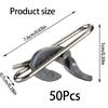50Pcs Fishing Hook Decoupling Sea Fishing Impact Hook Release Clip Impact Baits Clip Stainless Baits Hook Release Clip