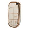 Jeep Compass, Renegade, Cherokee, Grand Commander Gold Edge Car Key Case