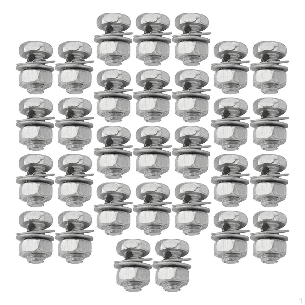 30 sztuk Regulator linki hamulcowej Klamra Kotwa Śruba Fasolki Mocowanie, Regulator, Mocowanie, Blokada