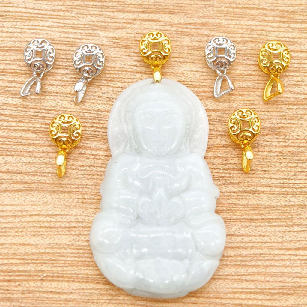 2025 Jade Pendant Pair: s925 Sterling Silver Guanyin Buddha Necklace for Men & Women