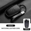 Leather Car Key Case Cover For Ford Focus Explorer Edge Mustang Fusion Mondeo Kuka Escape F250 F350 F450 F550 Galaxy Auto Parts