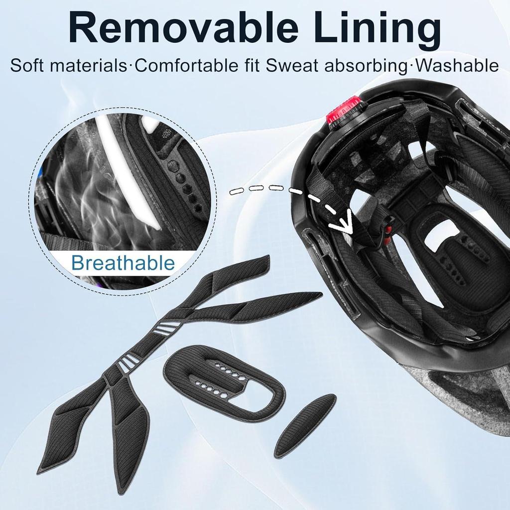 Kids Full Face Bike Helmet 2-in-1 Detachable Lightweight for Cycling Skateboard Scooter, Adjustable MTB BMX Helmet for Boys Girls Ages 4-10