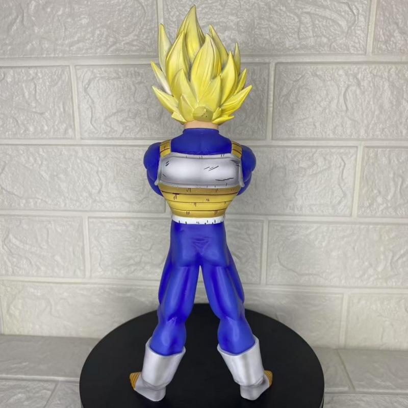 Figura de Vegeta Montaña Río Dragon Ball Anime Estatua Super Saiyan Muñeco Adorno de Juguete de Moda Periférico de Dragon Ball Super