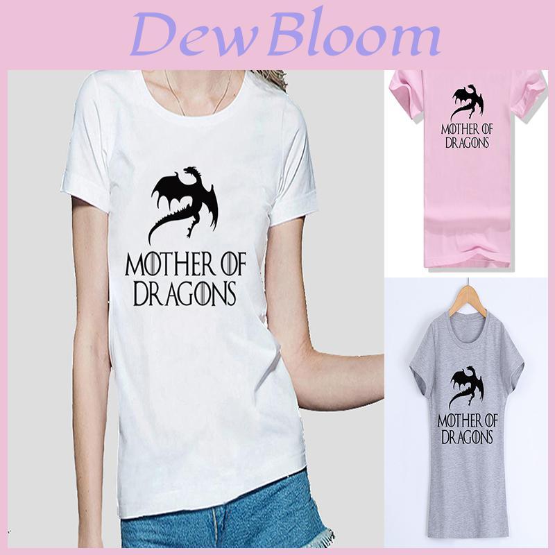 T-shirt da Donna Lussuosa Madre dei Draghi Ispirata a Game Of Thrones Khaleesi Regalo Tee