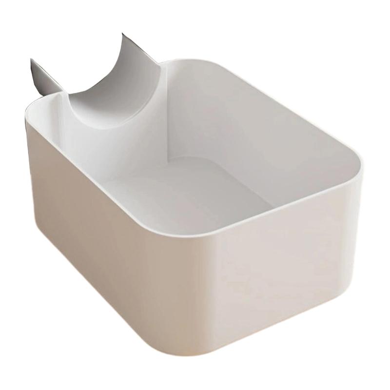 Washing Machine Drain Tray 19 X 8 X 8 Cm, Side Hanging Water Collection Basin with Hose Guide for Laundry Rooms