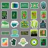 67 Green Small Fresh Graffiti Suitcase Waterproof Self-adhesive Cartoon Bicycle Car Decoration Stickers