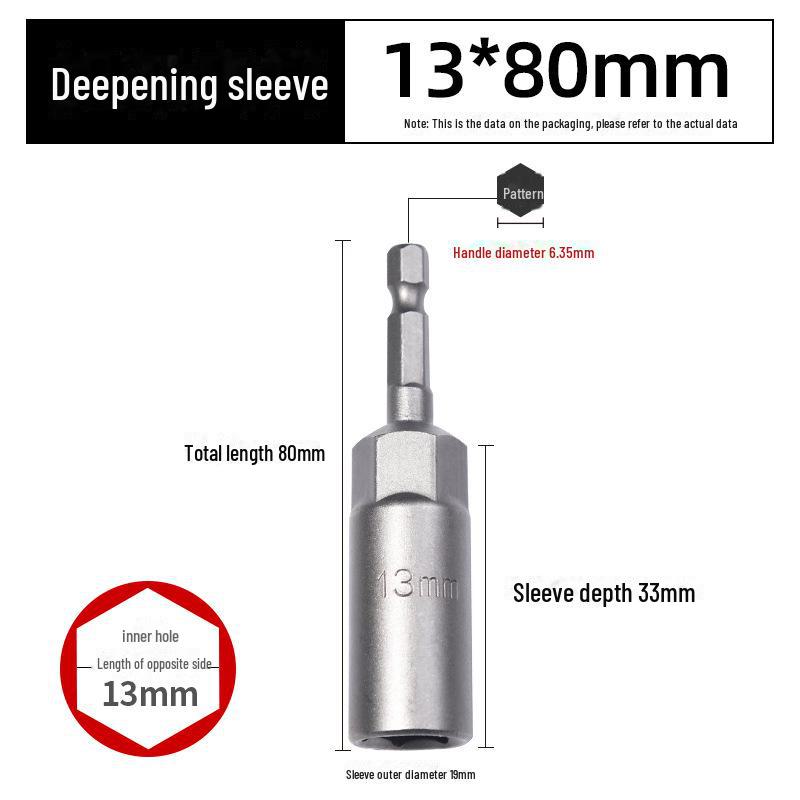 Green Forest 80mm Hexagonal Șurubelniță/Cheie Pneumatică Cap Soclu