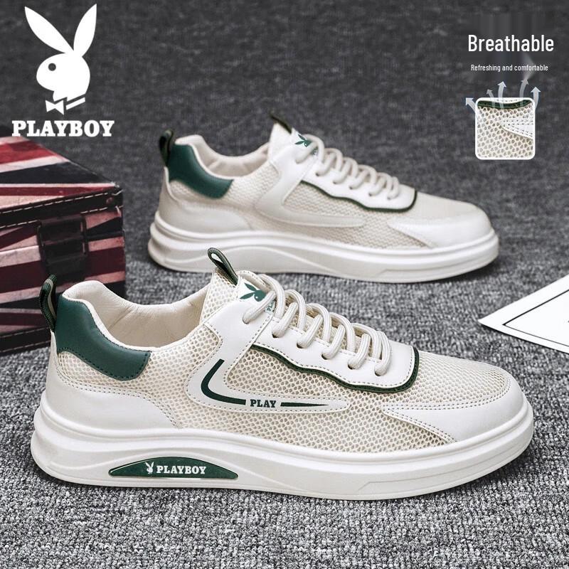 Playboy Men s Breathable Mesh Casual Board Shoes 40