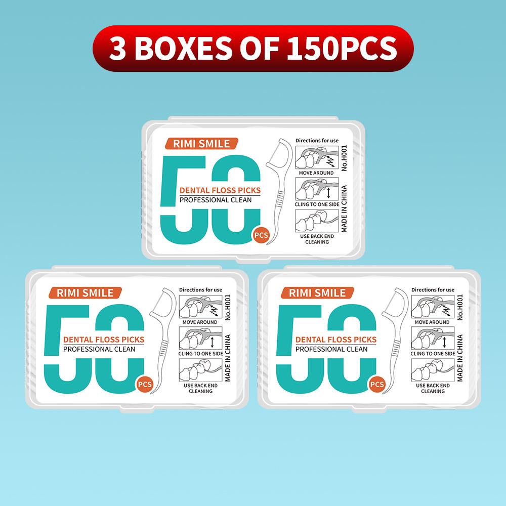 50PCS/box - Dental Floss Stick -1000/500/300/150PCS Specifications - Suitable for Cleaning Interdental Spaces Tools
