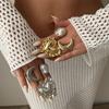 Exaggerated 3D Heart Alloy Ring - European & American Style