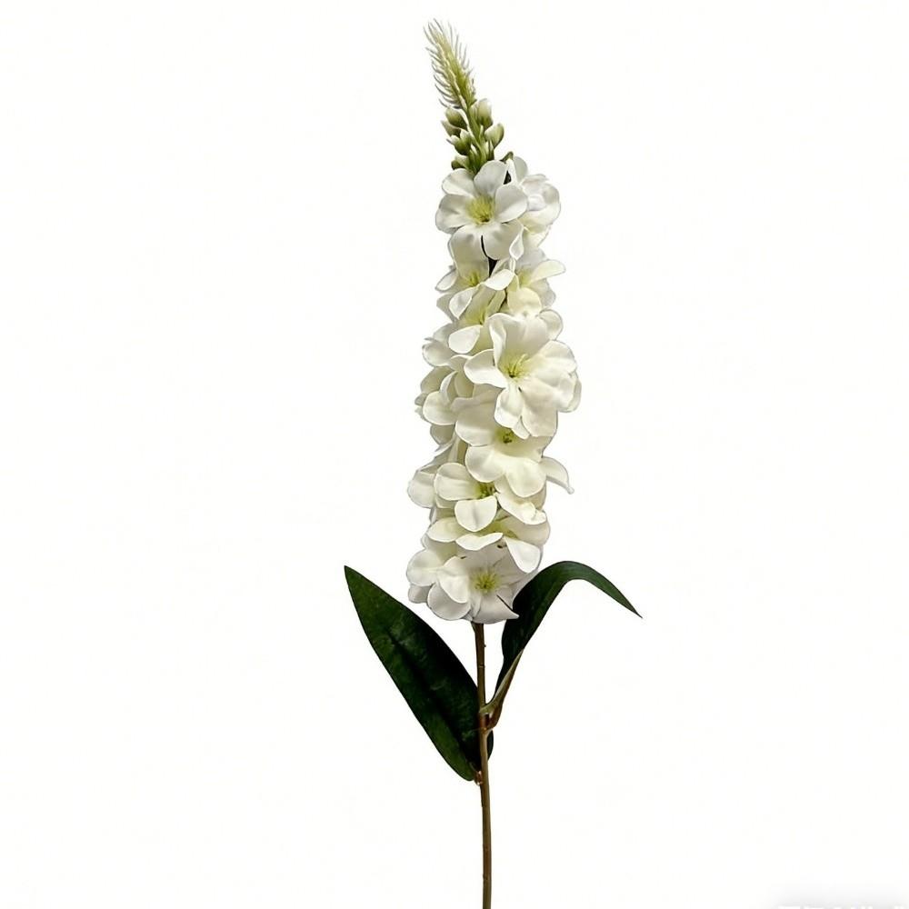 with Leaves Shyacinth Rattan Long Stem Silk Flower 3D Delphinium  Photo Props