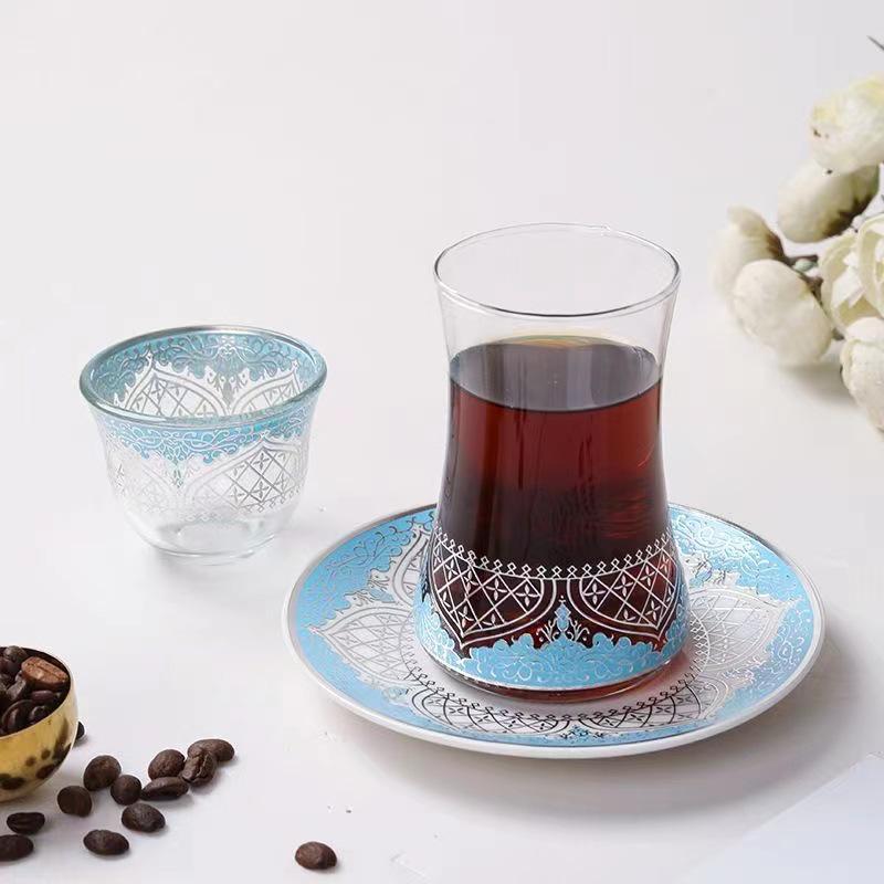 Tasse à café turque raffinée, élégante tasse à thé à motifs pour femmes