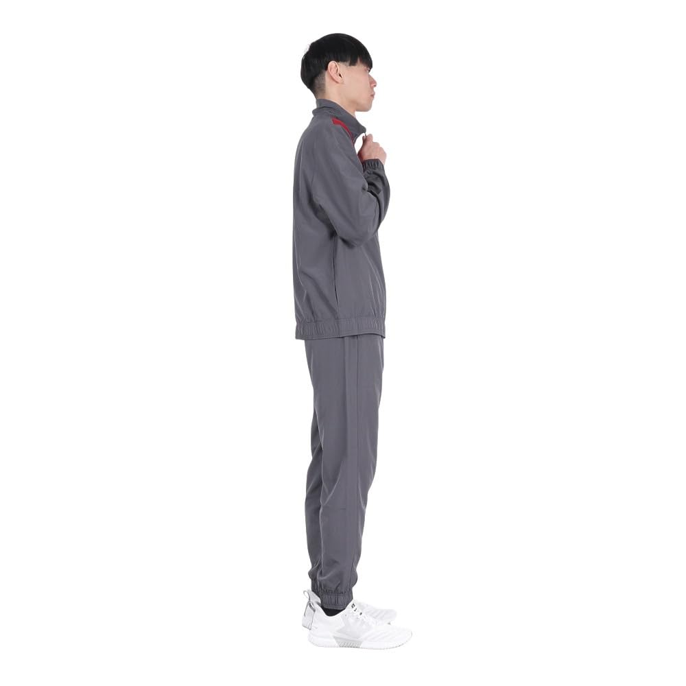 Puma Sports Jersey Top and Bottom Mesh Woven Color Block Suit 684143 24 Color Galactic Gray Set, Lining, Men's Fall/Winter (69)