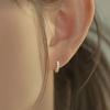 Wbl 14K Post Shift One-Touch Ring Earrings