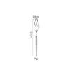 Saint Flag Star Diamond 304 Stainless Steel Cutlery Set - Steak Knife, Fork & Spoon with Thickened Dessert Fork & Spoon