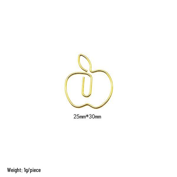Creative Cartoon Insect & Plant Shaped Electroplated Paper Clips for File Organization
