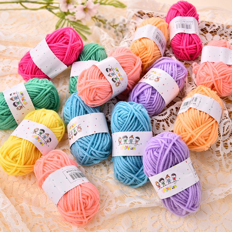 Colorful DIY Yarn Painting Kit for Kids: Handmade Woolen Yarn Balls