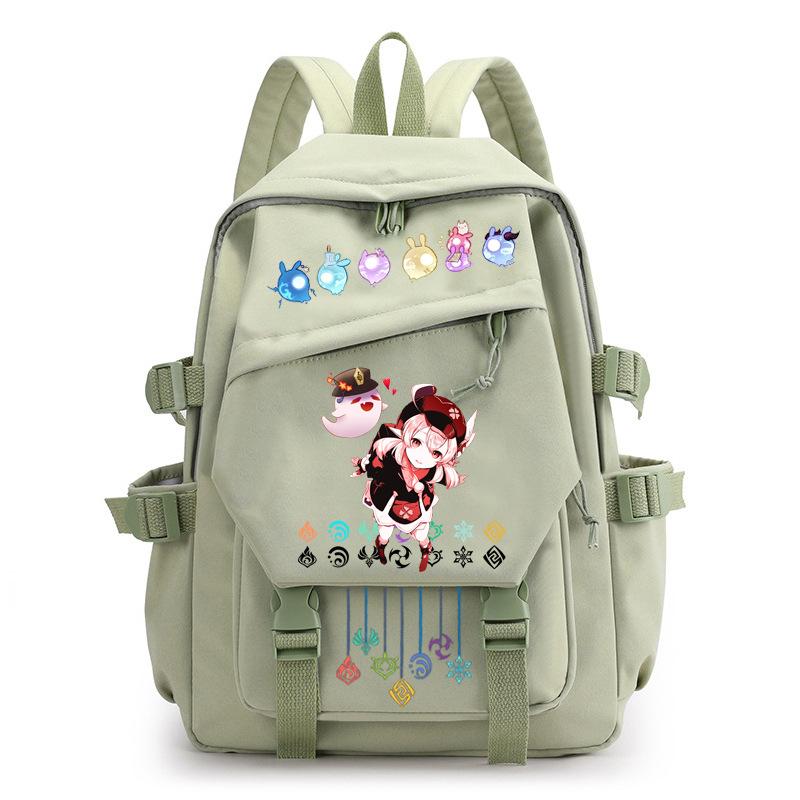 Mochila Escolar Estudante Viagem Caderno Presente para Crianças Bolsa Genshin Impact