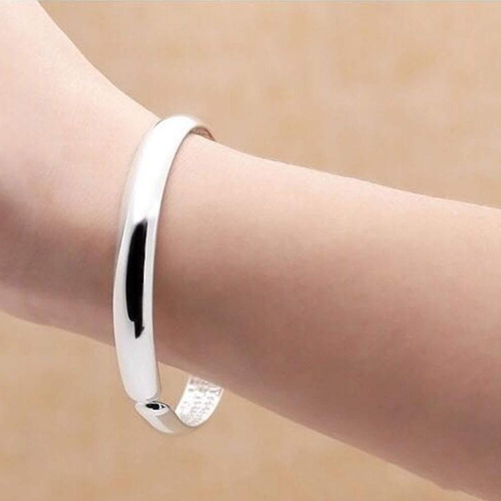 Bracciale Brama Bangle Argento S999 Sutra Sutra del Cuore Misura Libera Misura Regolabile Protezione Amuleto Portafortuna Diametro 55mm Peso 25g Da Uomo