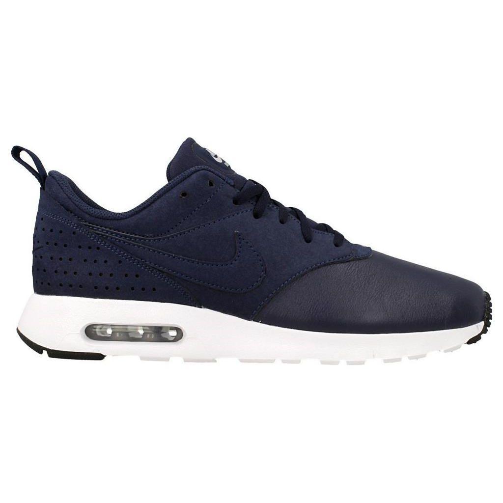 Nike Air Max Tavas Ltr Comfortable Sports Leather Low-Top Running Shoes Men sneakers Dark-Blue 802611-400