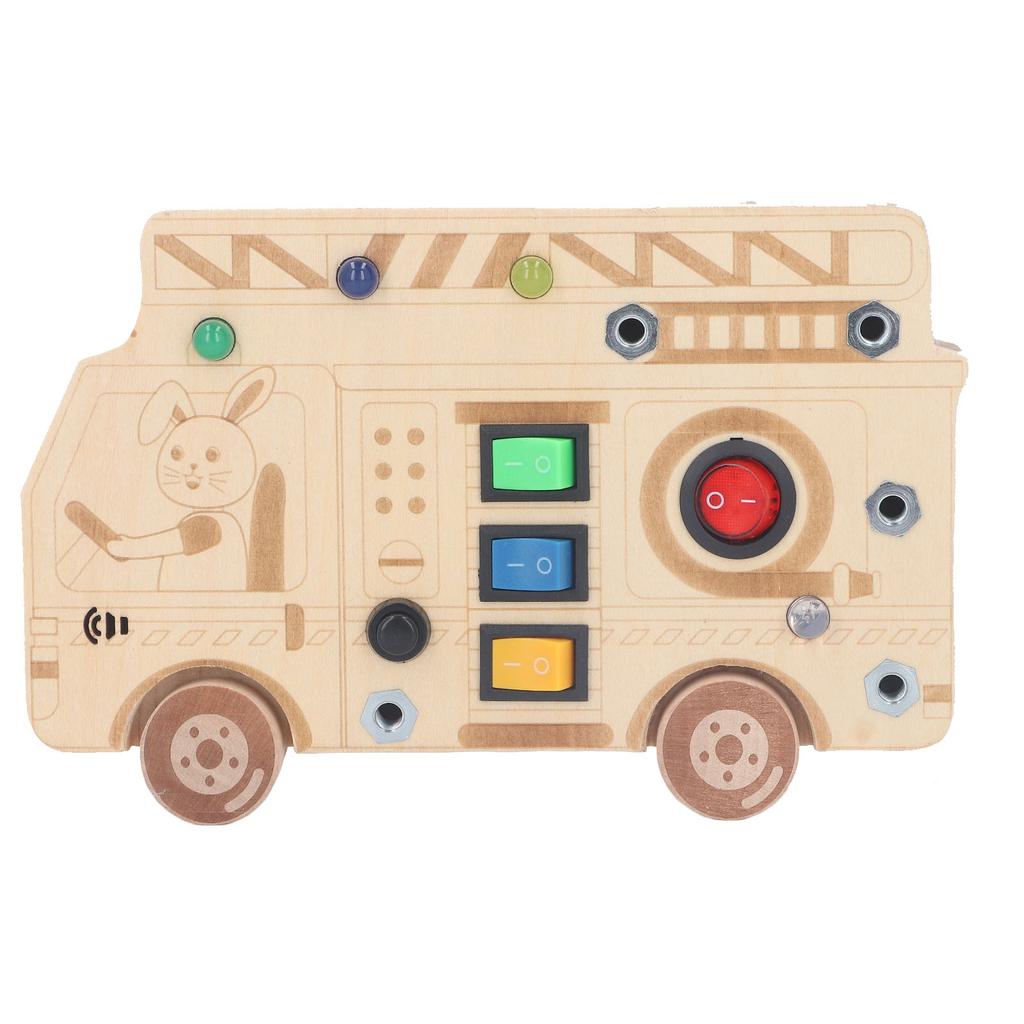 Light Up Switch Sensory Toy Simulation Learning Traffic Rules Exercise Hand Eye Coordination Early