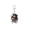 55MM Anime Attack on Titan Keychain Eren Jaeger/Mikasa Ackerman/Armin Arlert Key Chain Acrylic Model Plate Christmas Gifts